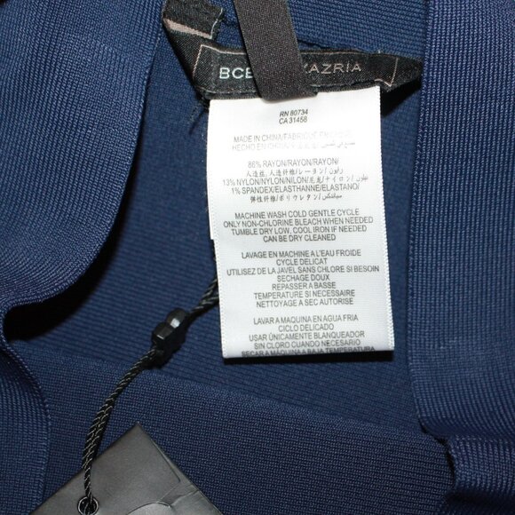 BCBG Maxazria Women's Joelle Blue Colorblock Knit Skirt size M NWT MSRP $148 - Picture 7 of 7